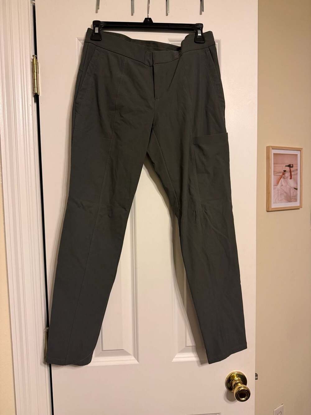 Athleta Wander Stash Skinny Pant 2P Olive Green